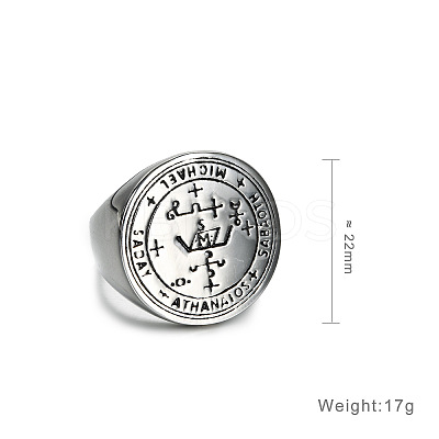304 Stainless Steel Finger Rings FS-WGA7533-07-1