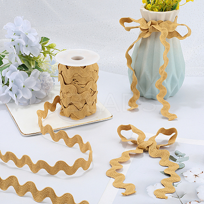 Polyester Wave Lace Trim Ribbon OCOR-GF0004-36B-06-1