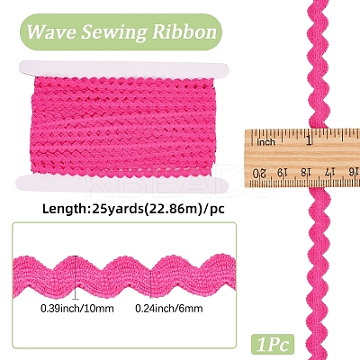 25Yards Polyamide Yarns Ribbon OCOR-GF0004-79C-1