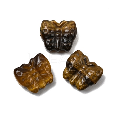 Natural Tiger Eye Carved Beads G-L636-B02-01-1