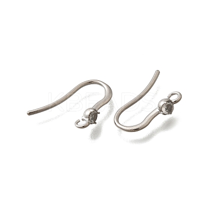 304 Stainless Steel Rhinestone Earring Hooks LS-STAS-D310-01P-04-1