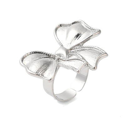 Bowknot Alloy Open Cuff Rings LS-RJEW-U006-05P-1