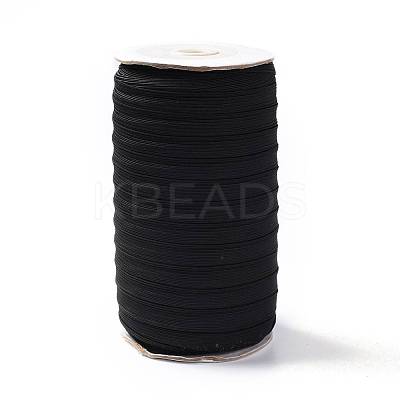 (Defective Closeout Sale: Spool was Yellowing) Flat Braided Elastic Rope Cord EC-XCP0001-27B-1