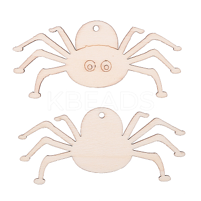 Spider Shape Halloween Blank Wooden Cutouts Ornaments WOOD-L010-02-1