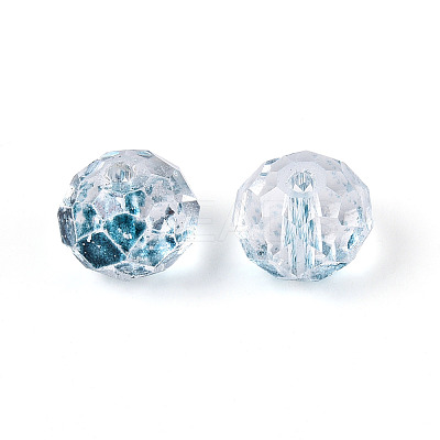 Baking Paint Transparent Glass Beads X1-GLAA-N011-10mm-M-1