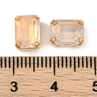 Brass Glass Rhinestone Sew on Rhinestones RGLA-B004-10A-G-1