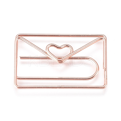 Envelope with Heart Shape Iron Paperclips X-TOOL-L008-018RG-1