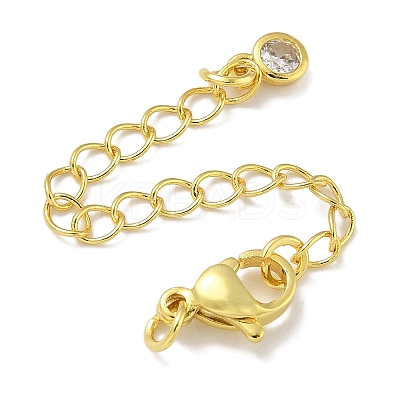 Brass Chain Extender KK-P284-09G-01-1