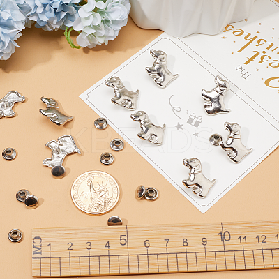 Dog Shape Alloy Garment Collision Rivets FIND-GF0004-80-1