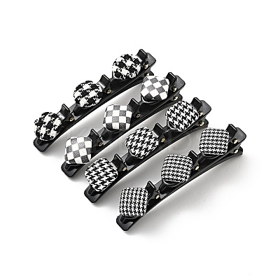 Fashion Double Layer Cloth Alligator Hair Clips Sets LS-PHAR-P005-26-1