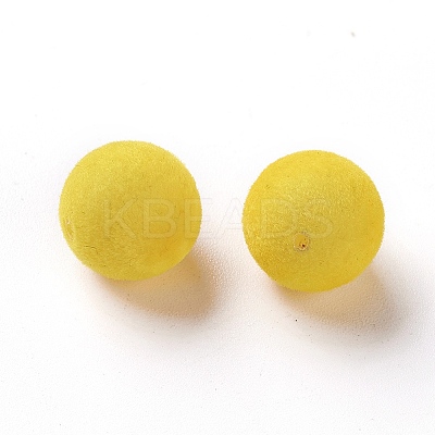 Flocky Acrylic Beads LS-OACR-I001-12mm-L18-1