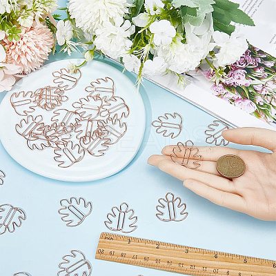 50Pcs Iron Paper Clips OFST-CP0001-05RG-1