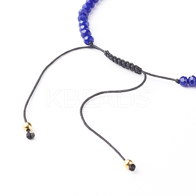 Adjustable Nylon Thread Braided Bead Bracelets BJEW-JB06440-02-1