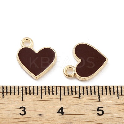 Light Gold Plated Alloy Enamel Charms ENAM-M219-06KCG-01-1