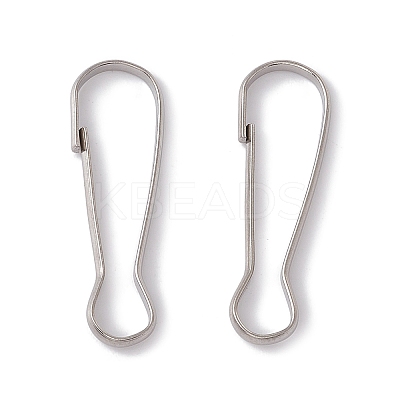 304 Stainless Steel Push Gate Snap Keychain Clasp Findings X-STAS-G291-05P-1