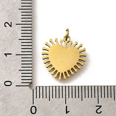 304 Stainless Steel Enamel Charms STAS-R153-08G-02-1
