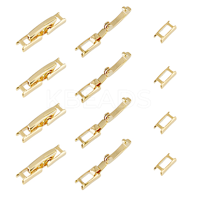 12Pcs Eco-Friendly Brass Watch Band Clasps KK-FH0007-19-1