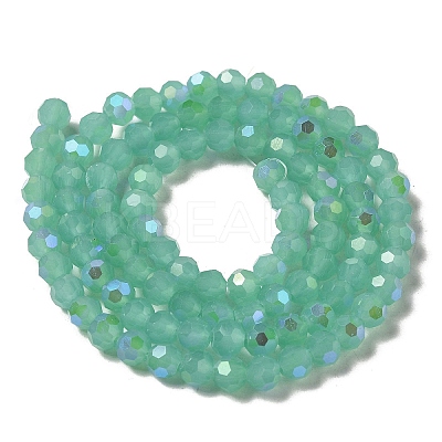 Imitation Jade Glass Beads Strands EGLA-A035-J6mm-L10-1