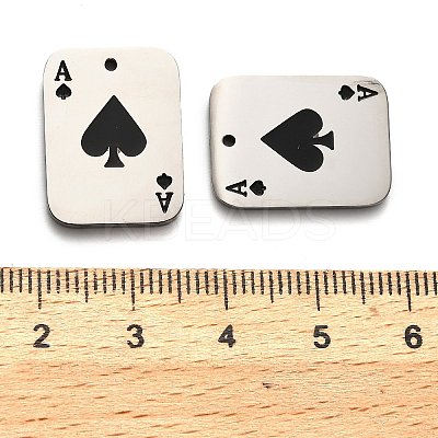 304 Stainless Steel Pendants STAS-H438-09P-01-1