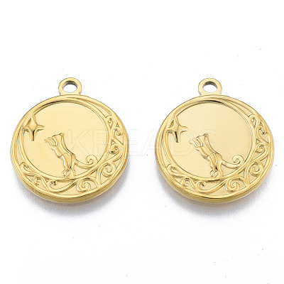 Ion Plating(IP) 201 Stainless Steel Pendants LS-STAS-N098-188LG-1