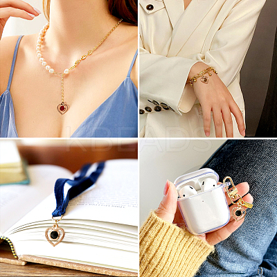 100Pcs 5 Styles Rack Plating Eco-Friendly Iron Charms IFIN-TA0001-54-1