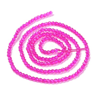 Transparent Glass Beads Strands LS-GLAA-H021-04-23-1