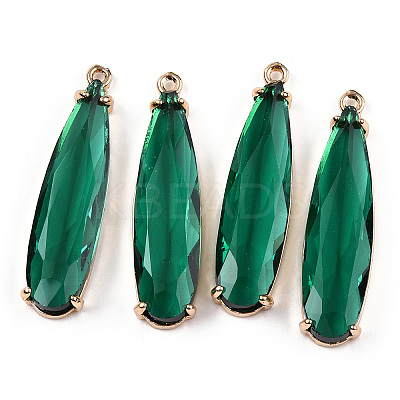 Transparent Glass Pendants GLAA-T007-15D-1