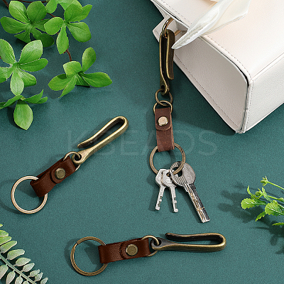 4Pcs Alloy U Shape Belt Hook Keychains KEYC-SC0002-19A-1