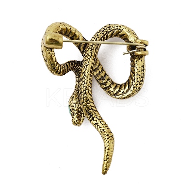 Retro Antique Golden Animal Alloy Brooches for Backpack Clothes JEWB-S040-02E-AG-1