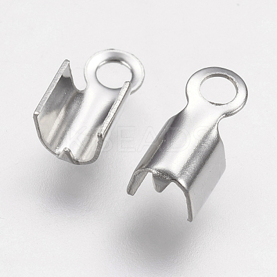 Tarnish Resistant 304 Stainless Steel Folding Crimp Ends STAS-K166-12P-1
