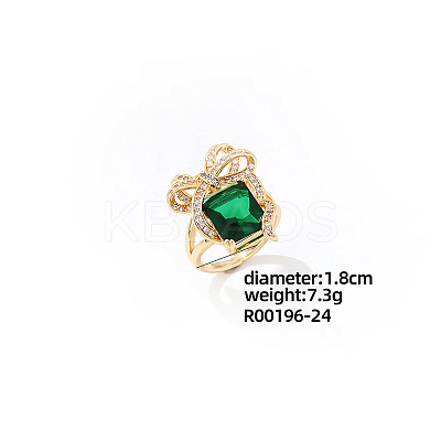Elegant Brass Bowknot Finger Rings for Women DK0031-2-1