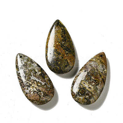Natural Leopard Skin Jasper Pendants G-F731-04G-1