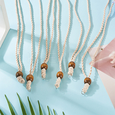 Adjustable Waxed Polyester Cord Necklace Making NJEW-TAC0031-1