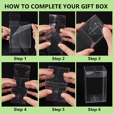 Rectangle PVC Packaging Boxes CON-WH0099-30C-1