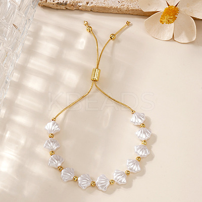 Adjustable Imitation Shell Slider Bracelets IC4900-1