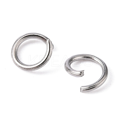 Tarnish Resistant 304 Stainless Steel Open Jump Rings STAS-E011-5x0.7mm-1