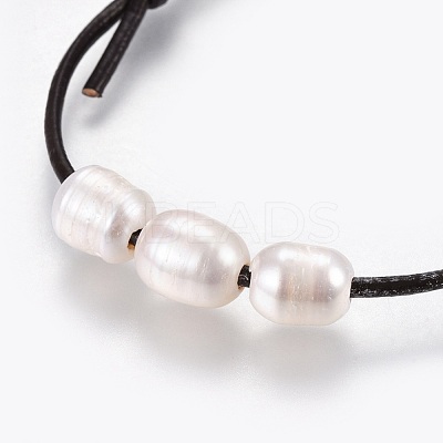 Adjustable Cowhide Leather Cord Bracelets BJEW-JB04113-01-1