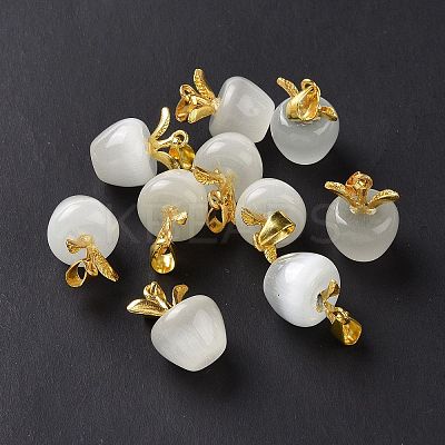 Cat Eye Pendants G-C023-05G-1