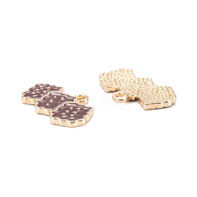 Alloy Enamel Pendants ENAM-O048-02KCG-1