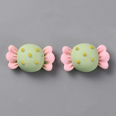 Opaque Resin Imitation Food Cabochons LS-RESI-WH0036-102-1