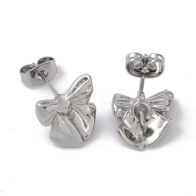 Brass Stud Earring Findings KK-G497-30P-1