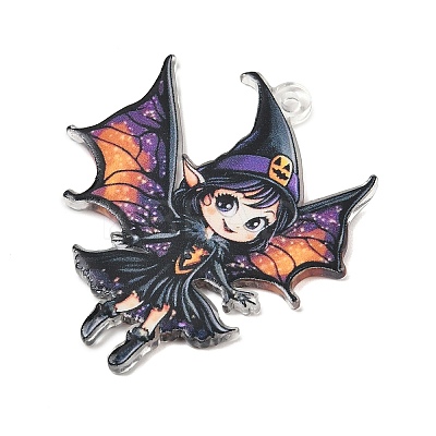 Halloween Printed Acrylic Pendants LS-MACR-I041-02C-1