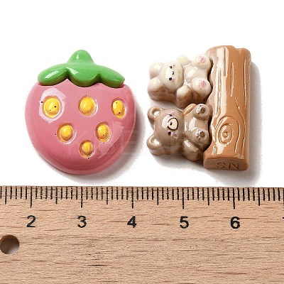 Spring Theme Opaque Resin Decoden Cabochons RESI-E053-03-1