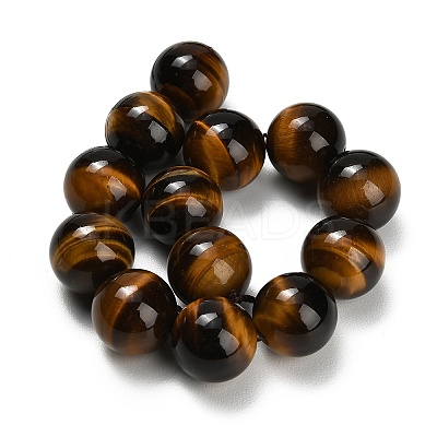 Natural Tiger Eye Beads Strands G-C293-A01-16mm-1
