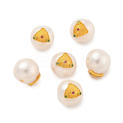 Round Natural Freshwater Pearl Beads PEAR-K009-12G-1