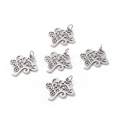 Tarnish Resistant 304 Stainless Steel Pendants STAS-S105-T517S-1