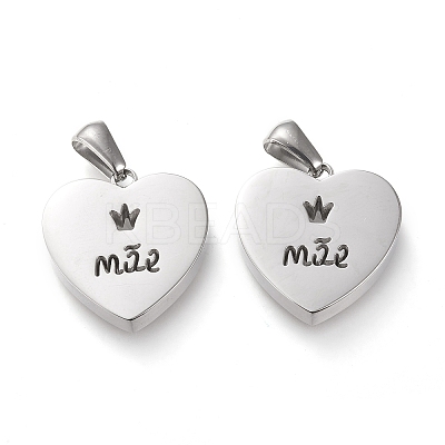 Non-Tarnish 304 Stainless Steel Pendants LS-STAS-F253-12P-1