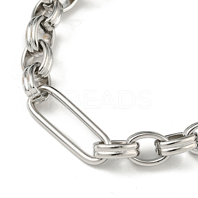 Non-Tarnish 201 Stainless Steel Figaro Chain Bracelets STAS-Z056-09P-1