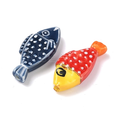 Handmade Porcelain Beads X-PORC-A030-01A-1