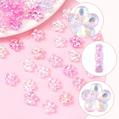 216Pcs 6 Styles Transaparent Acrylic Beads PACR-FS0001-05-1